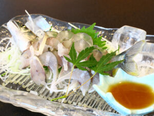 アユの背越しを提供