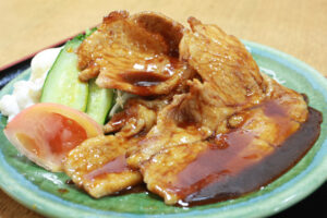 自家製タレの「焼肉定食」 行方・和食「福田屋」