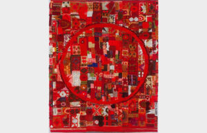 水戸の織物作家　渡邉さん作品展　色鮮やかなタペストリーなど２５点　常陽史料館