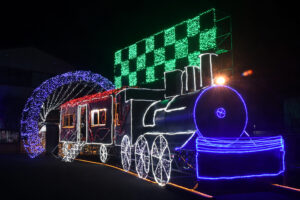 鉾田市商工会イルミネーション  SLに乗ってコロナ禍脱出を！