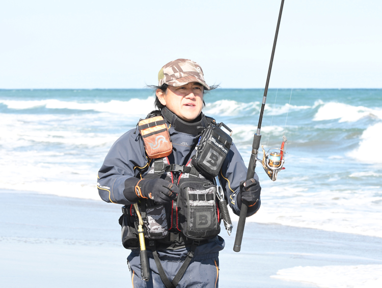 【寒さなんて何のその⑤】鹿島灘の寒ビラメへキャスト　好きが高じたプロの釣り人、大久保さん