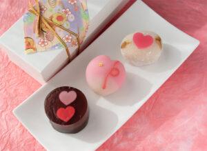 和菓子を贈る　バレンタインデー