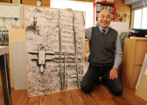 鉛筆画に見えない鉛筆画 小川さんが展示 20日~かつらぎ画廊