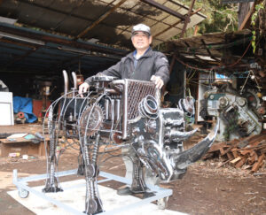 サイに疫病退散の願い込め