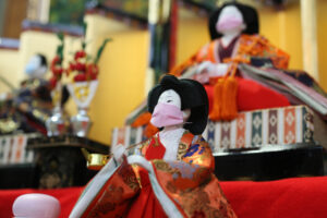 ひな人形も感染対策