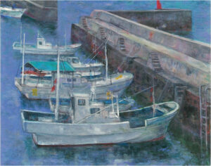 清水優さん水辺の風景画展　「ギャラリーサザ」