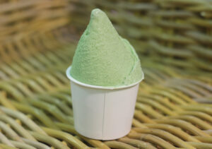 特産マコモのジェラート 道の駅いたこ