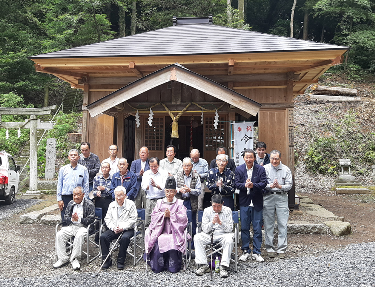 高齢者らの２９世帯が挑戦　神社修復願いクラウドファンディング