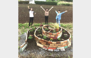 渦巻き花壇　スパイラルガーデン出現