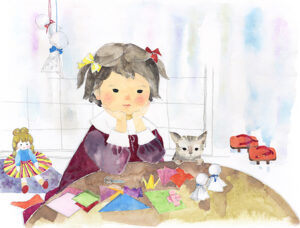 色とやさしさで、子どもの幸せ願った 県近代美術館で24日~ いわさきちひろ展 学芸員Q&A