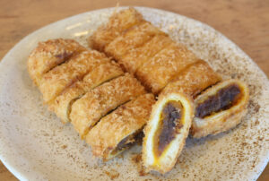 かぼちゃ小豆あげパン