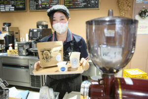 ブレンドコーヒーの提供開始 道の駅のジェラート店(茨城・常陸大宮)