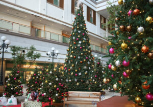 イルミネーション　ホテルのロビー（茨城・神栖）