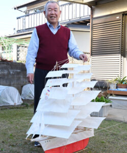 日本丸たこ初飛行　40年来の夢　リタイアを機にかなえる（茨城・水戸）