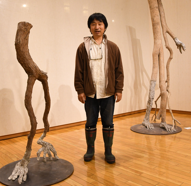 木とブロンズの風景彫刻展　「常陽史料館」（茨城・水戸）