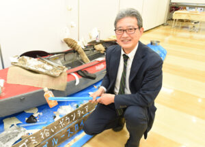 ごみの展示に学び、楽しむ 山元さんらのごみ拾いグループが主催(茨城・日立)