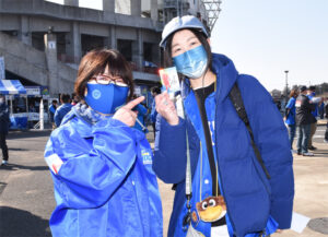 北部読売会がキャンペーン　水戸ホーリーホック開幕戦で（茨城・水戸）