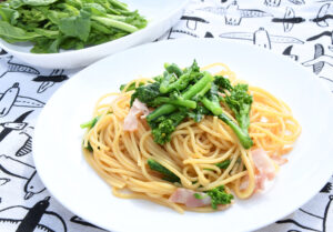 食卓に春を呼び込む　樫村さんの菜の花パスタ（茨城・日立）