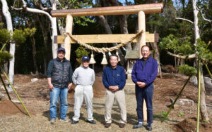 手作り鳥居で意識高める　茂木地区お助け隊（茨城・潮来）