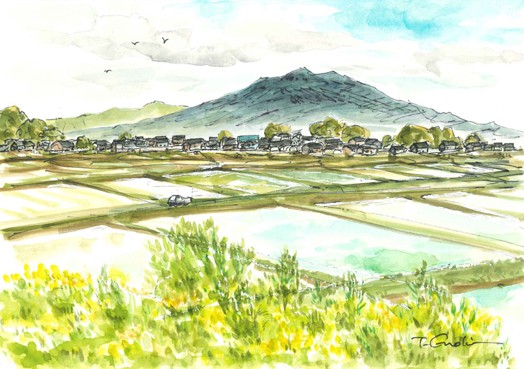 榎木孝明 乾いた大地 水彩画 | vuzelia.com