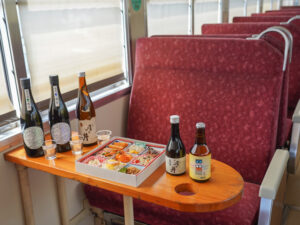 キッチントレイン　大洗鹿島線の列車で１７日（茨城・大洗）