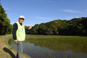 ウオーク路にいにしえの風景     神の道の谷津田(茨城・鹿嶋市)