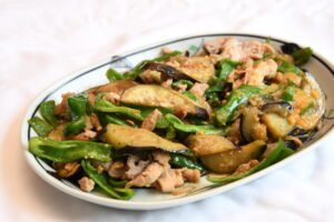 万能野菜の万能メニュー 吉成さん宅のナスのみそ炒め(茨城・常陸大宮市)