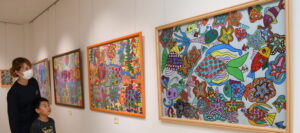 しまだ和花さん絵画展 麻生公民館で28日まで(茨城・行方市)