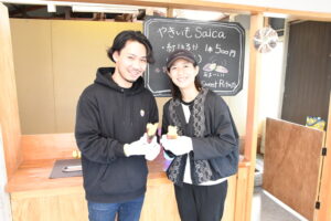 作業小屋に焼き芋店 やきいもsaica(茨城・水戸市)