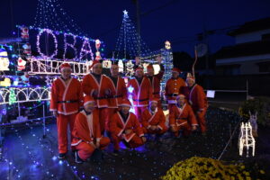 おじさんたちがイルミ企画 小場地区(茨城・常陸大宮市)