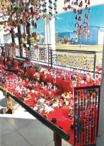 「布遊」のつるし飾り １４日まで　市民交流センター（茨城・常陸太田市）