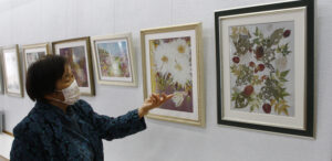 押し花同好会作品展 ２６日まで　はさき生涯学習センター（茨城・神栖市）