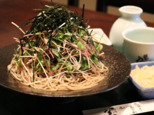 自家製粉の常陸秋そば　そばの実（茨城・水戸市）