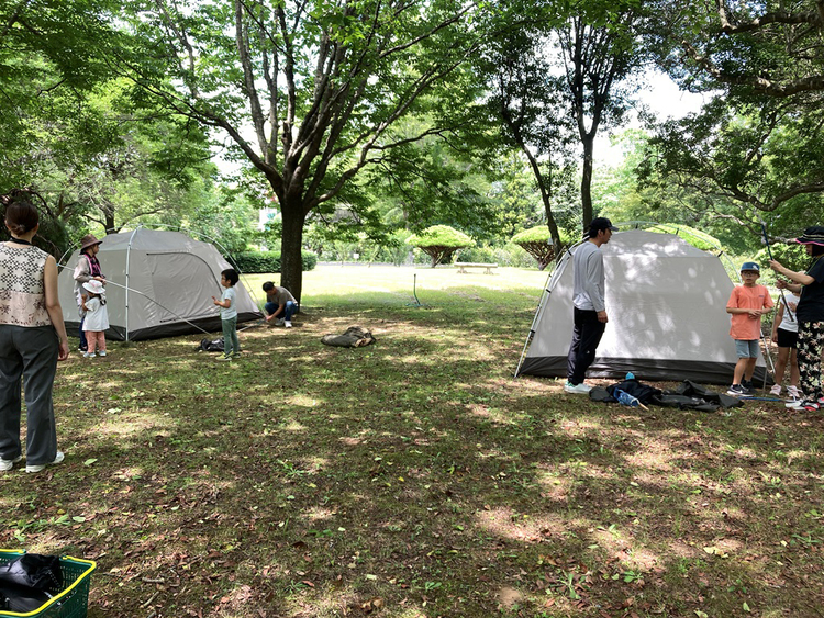 テント設営、火おこし体験など　県植物園でデイキャンプ（茨城・那珂市）