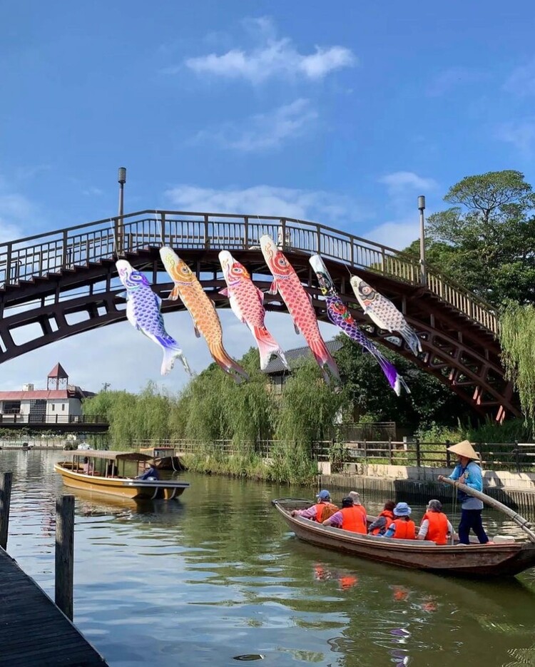 春を楽しむろ舟遊覧　前川で５月１２日まで（茨城・潮来市）