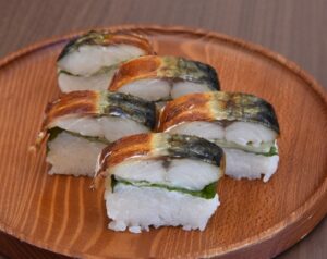 焼き鯖すし「またべえ」　ソフト・ケア鯖すし販売所（茨城・ひたちなか市）