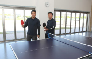 ２つ目の“顔”は卓球場　はさき地域交流センターの会議室（茨城・神栖市）