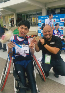 小松さん金メダル獲得 全国障害者スポーツ大会陸上競技「スラローム」に出場(茨城・水戸市)