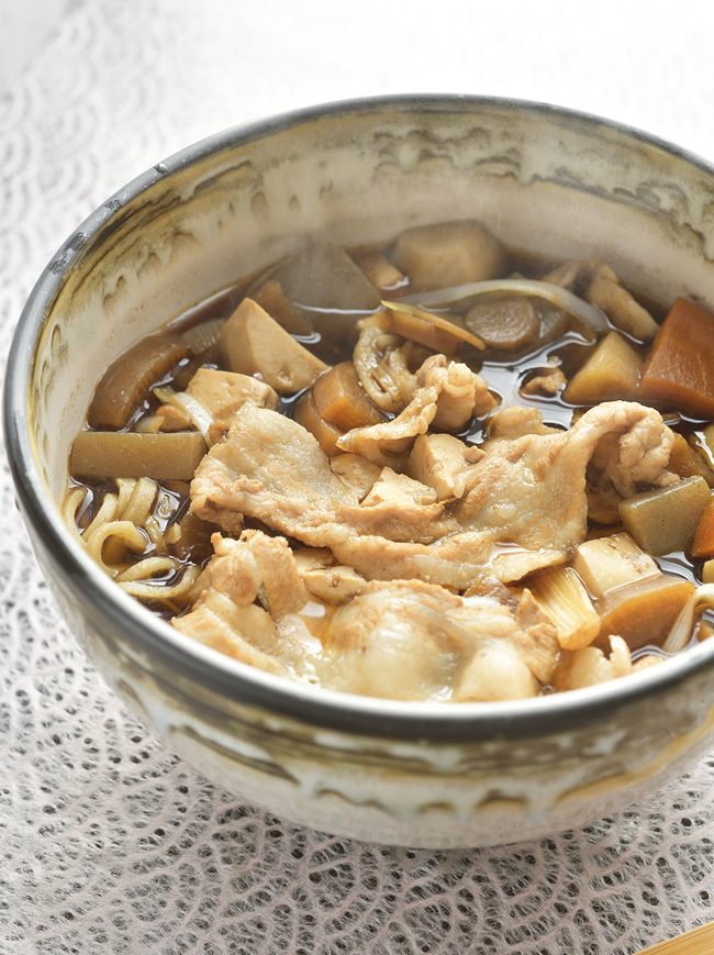 おすすめ　豚けんちん「手打ち蕎麦・花みずき」（茨城・日立市）