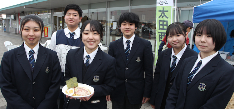 西山高生とコラボのスープパスタ　道の駅ひたちおおた内レストランが提供（茨城・常陸太田市）