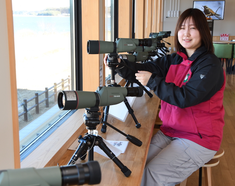 野鳥のしぐさにキュンです　鈴の音テラス（茨城・鉾田市）