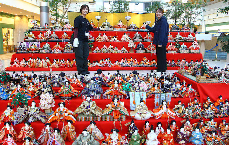 今年も恒例のひな祭り　「アートホテル鹿島セントラル」（茨城・神栖市）