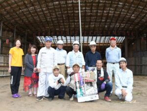 地域の誇りの竹製舞台 ほぼ完成  西塩子の回り舞台(茨城・常陸大宮市)