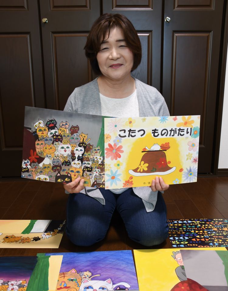元幼稚園教諭が自作紙芝居を自費出版　原作は自作絵本・こたつものがたり　「多くの人に」（茨城・茨城町）