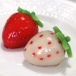 いちごの練り切り　米粉スイーツｋｕ-（茨城・常陸大宮市）